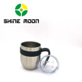 new design 16oz double wall vacuum insulated stainless steel coffee mug with handle